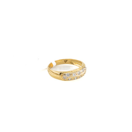 ANILLO CON ZIRCONES 18K