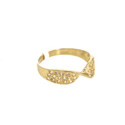 ANILLO CON ZIRCONES 18K