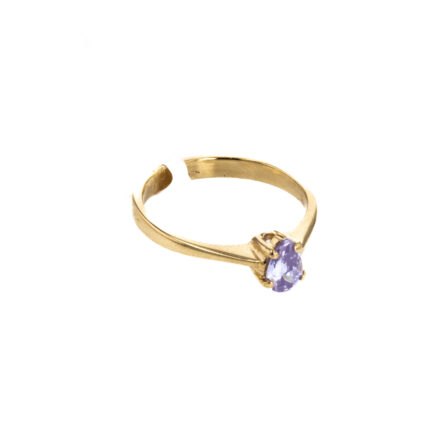 ANILLO CON ZIRCON 18K