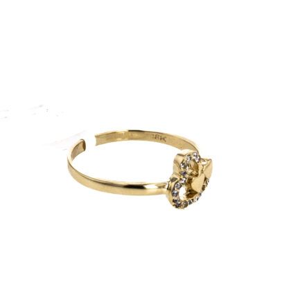 ANILLO CON ZIRCONES 18K