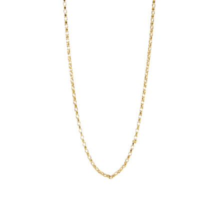 CADENA TEJIDO FORZADA 18K