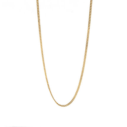 CADENA TEJIDO CUBANA 18K