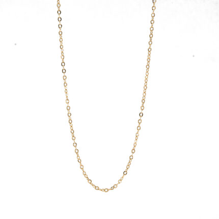 CADENA TEJIDO FORZADA 18K
