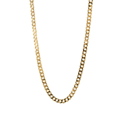 CADENA TEJIDO CUBANA 18K