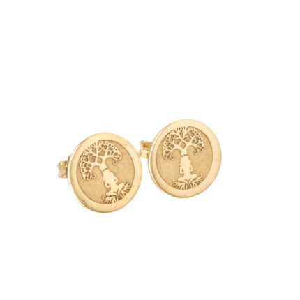 ARETES TOPOS ARBOL DE LA VIDA 18K