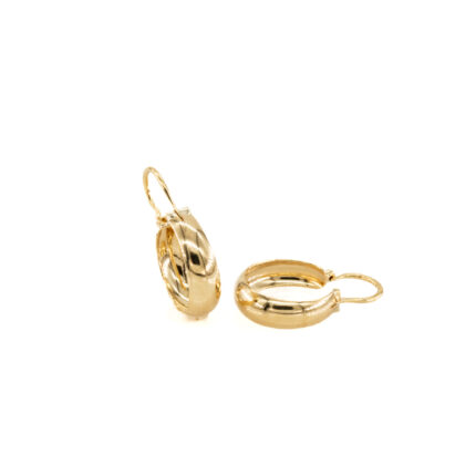 ARETES CANDONGAS LISAS 18K
