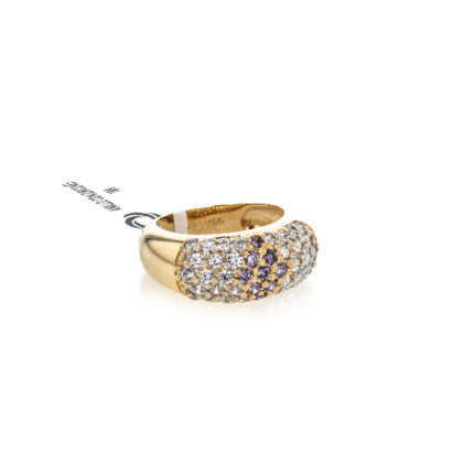 ANILLO CON ZIRCONES 18K
