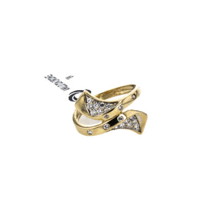 ANILLO CON ZIRCONES 18K