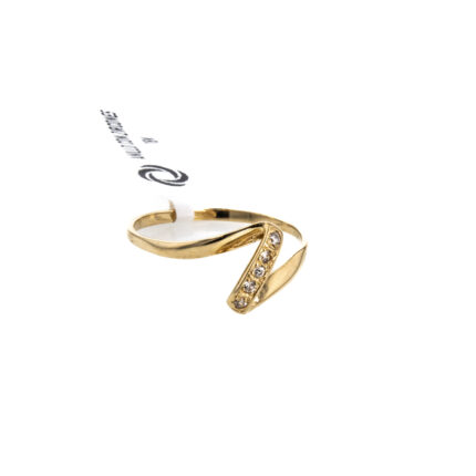 ANILLO CON ZIRCONES 18K