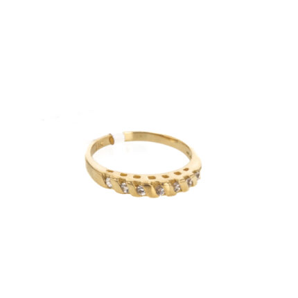 ANILLO CON ZIRCONES 18K