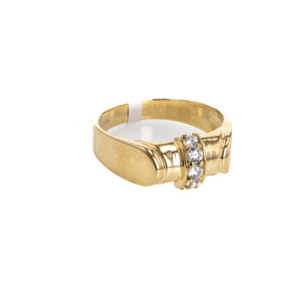 ANILLO CON ZIRCONES 18K