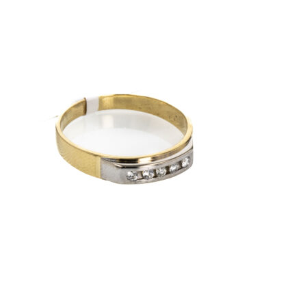 ANILLO CON ZIRCONES 18K