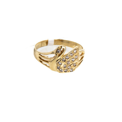ANILLO CON ZIRCONES 18K