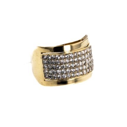 ANILLO CON ZIRCONES 18K