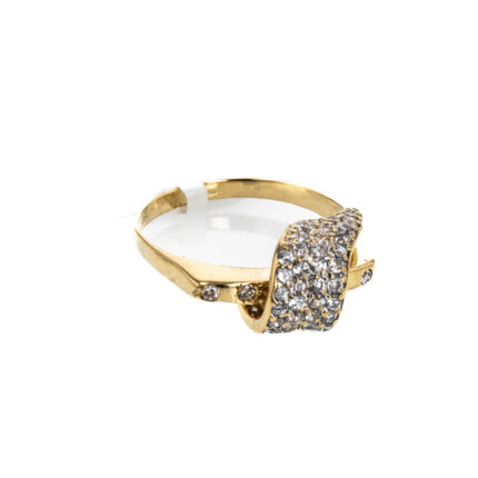 ANILLO CON ZIRCONES 18K