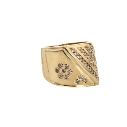 ANILLO CON ZIRCONES 18K