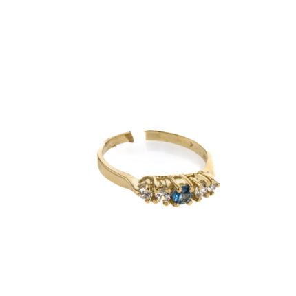 ANILLO CON ZIRCONES 18K