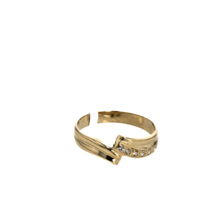 ANILLO CON ZIRCONES 18K