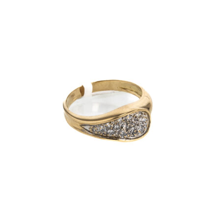 ANILLO CON ZIRCONES 18K