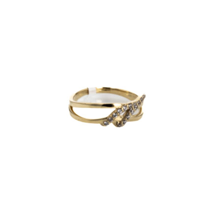 ANILLO CON ZIRCONES 18K
