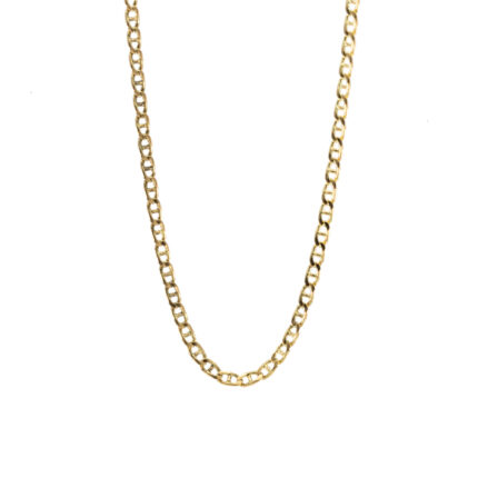 CADENA TEJIDO ANCLA 18K