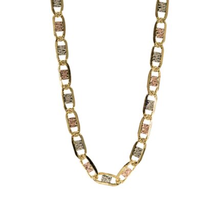 CADENA ANCLA 3 COLORES 18K