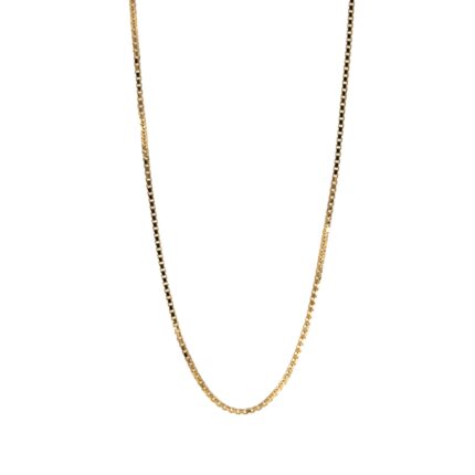 CADENA TEJIDO CAJA 18K