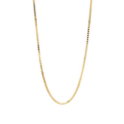 CADENA TEJIDO CAJA 18K