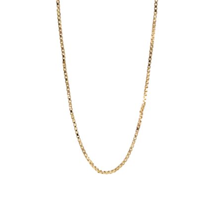 CADENA TEJIDO CAJA 18K