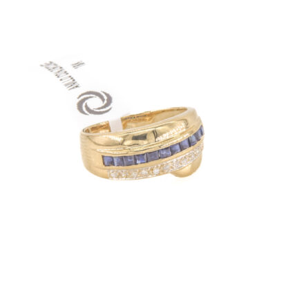 ANILLO CON ZIRCONES 18K