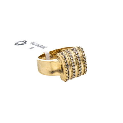ANILLO CON ZIRCONES 18K
