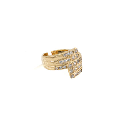 ANILLO CON ZIRCONES 18K