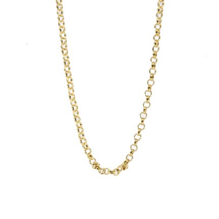 CADENA TEJIDO ROLO 18K