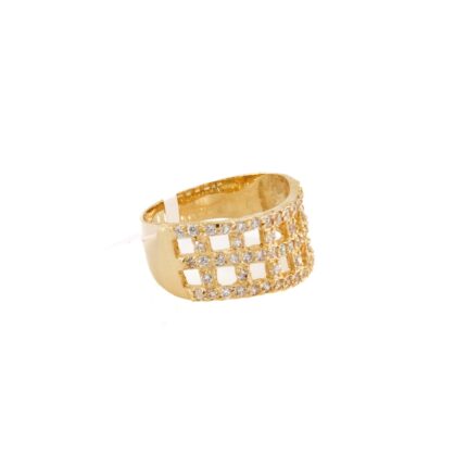 ANILLO CON ZIRCONES 18K