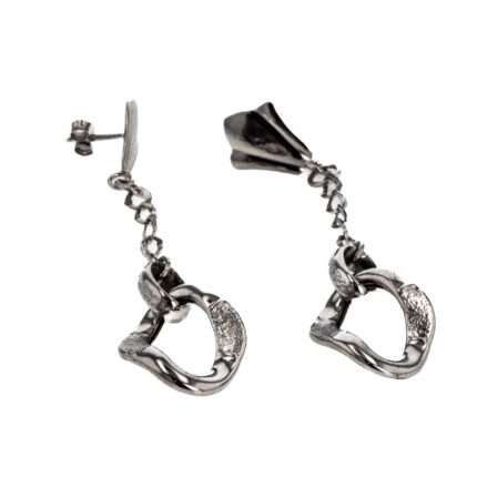 ARETES TOPOS LARGOS 18K