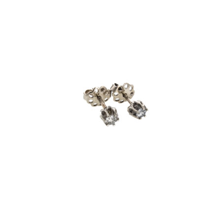 ARETES TOPOS CON ZIRCON 18K