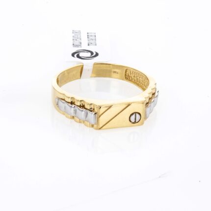 ANILLO PLACA 2 OROS TIPO CARTIER TK