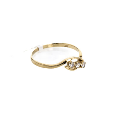 ANILLO CON ZIRCONES 18K