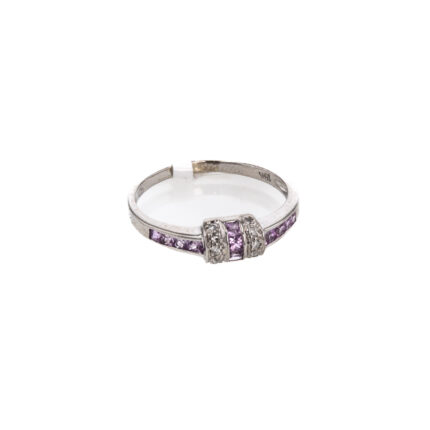 ANILLO CON ZIRCONES 18K
