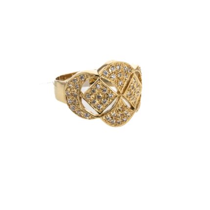 ANILLO CON ZIRCONES 18K