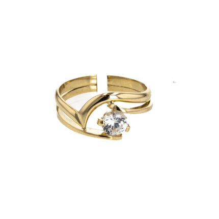 ANILLO ZIRCON 18K