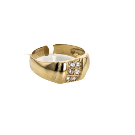 ANILLO CON ZIRCONES 18K