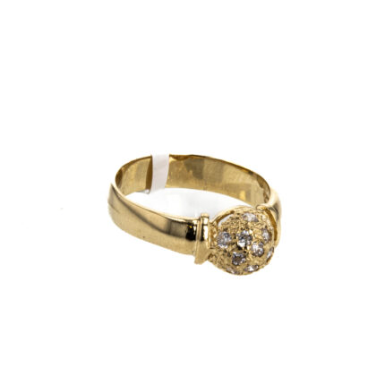 ANILLO CON ZIRCONES 18K
