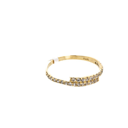 ANILLO CON ZIRCONES 18K