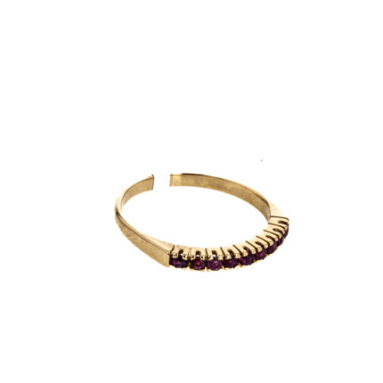 ANILLO CON ZIRCONES 18K