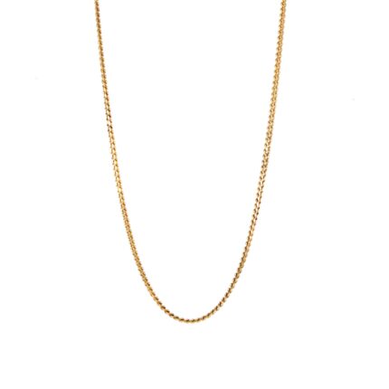 CADENA TEJIDO CUBANA 18K