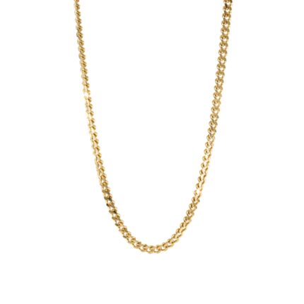 CADENA TEJIDO CUBANA 18K