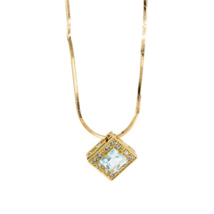 CADENA CORDON CON DIJE Y ZIRCONES 18K