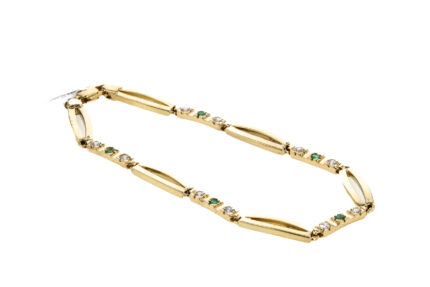 PULSERA CON ZIRCONES 18K