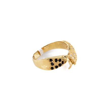 ANILLO CON ZIRCONES 18K